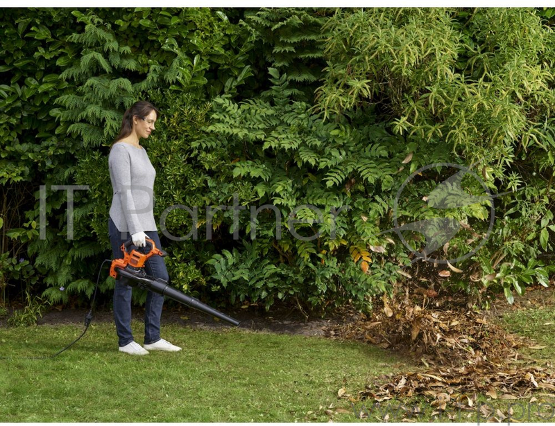 Воздуходув-пылесос садовый BLACK+DECKER BEBLV301-QS 3000Вт 72 л