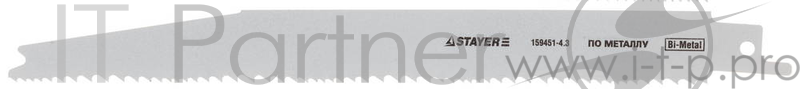 Полотно для сабельной пилы STAYER PROFI S345XF BiMet пласт стеклопл 200/2.1-4.3мм