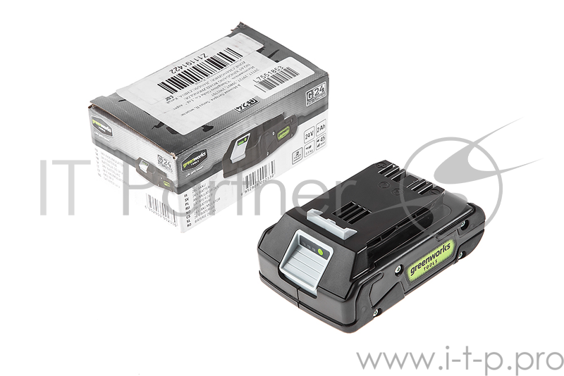 Аккумулятор GREENWORKS G24B2 (2902707) 24в g24 2Ач время зарядки 30мин