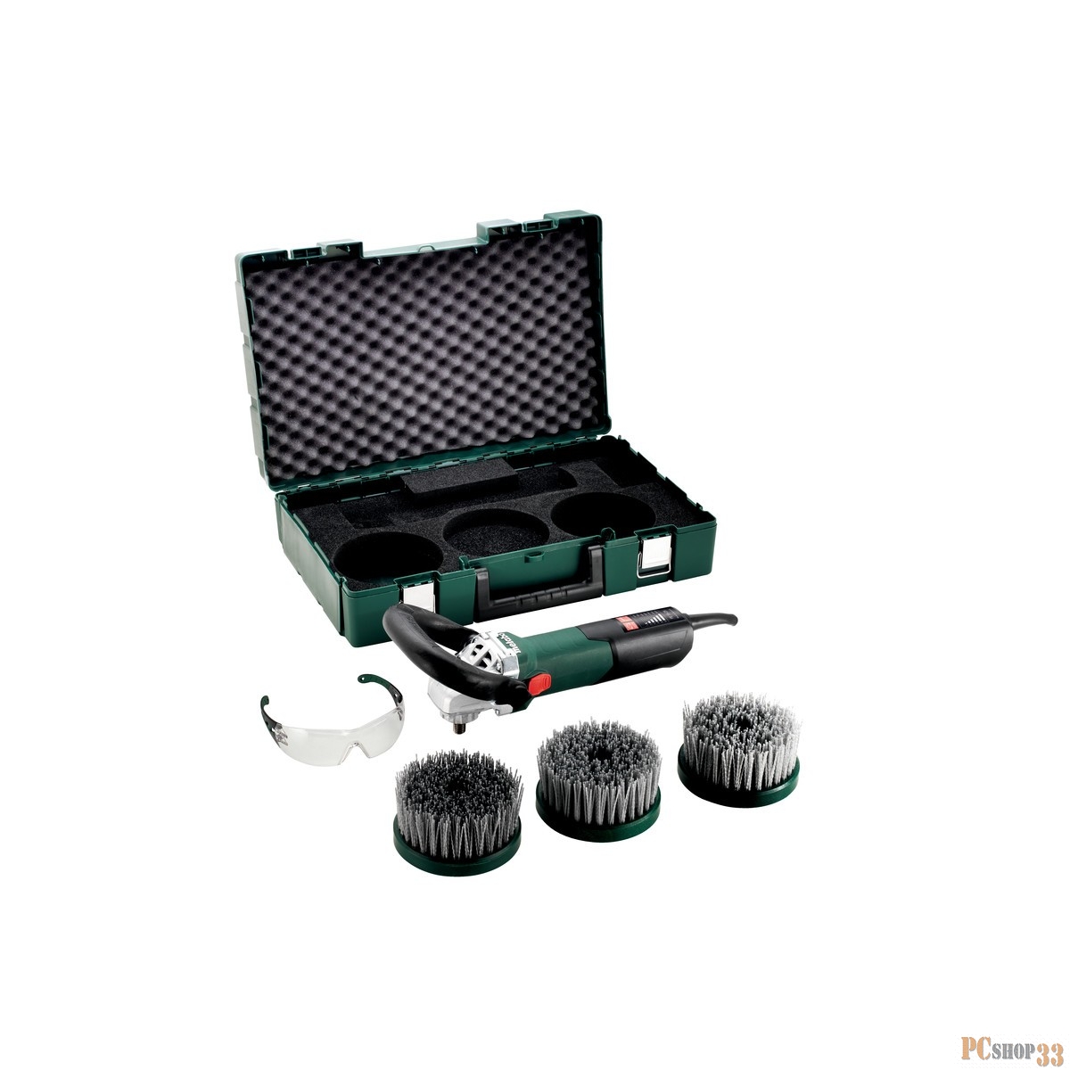 Полирователь METABO PE 15-25 SET Renovation (615250500) 1500Вт 700-2500 об/мин 3 щетки