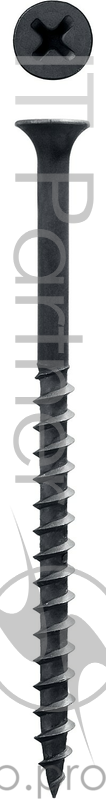 Зубр Саморезы универсальные оксидированные по дереву, PH2, 4,8x90мм, ТФ1, 100шт 4-300031-48-090