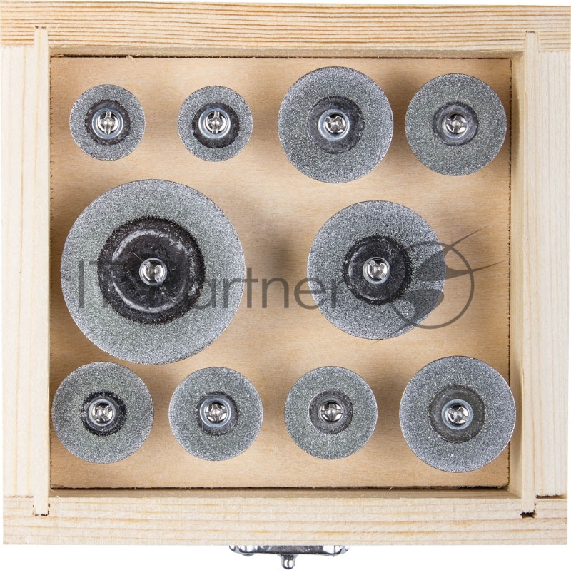 Набор шарошек ЗУБР 33385-H10 ЭКСПЕРТ d16-40 P200 хвост. d3мм 10пр.