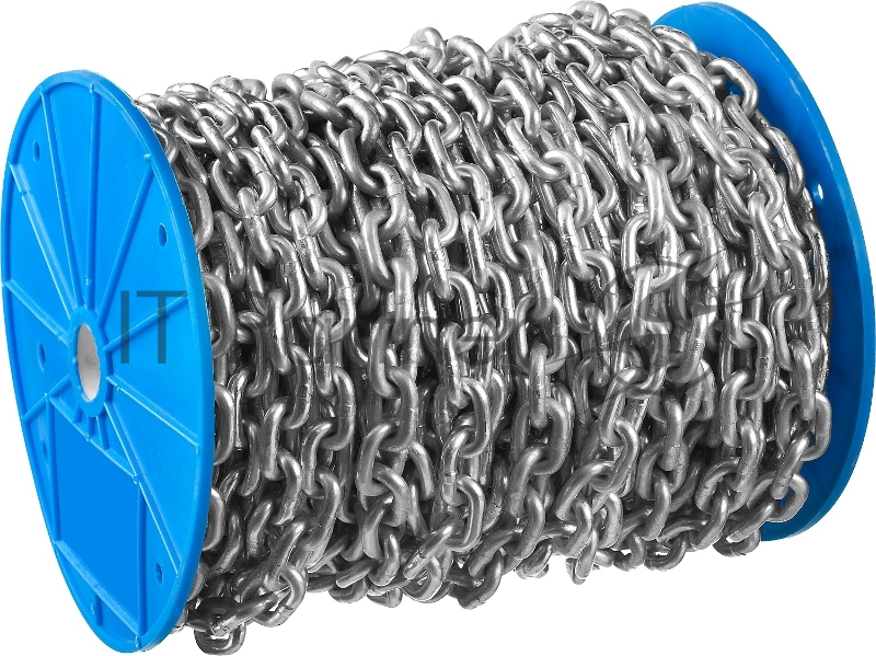 Зубр Цепь короткозвенная, DIN 766 оцинкованная сталь, d=8мм, L=15м 4-304050-08