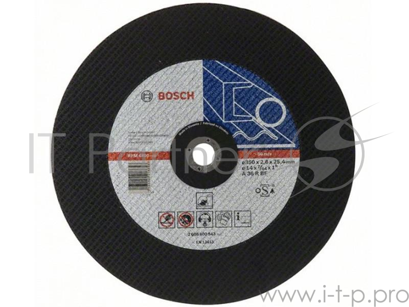 Круг отрезной BOSCH Expert for Metal 350x2,8x25,4 (2.608.600.543) 350 Х 2,8 Х 25,4, по металлу