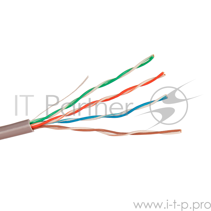 Кабель Exegate EX138966RUS Кабель UTP 4 пары кат.5e Exegate Special медь, 305м pullbox, серый