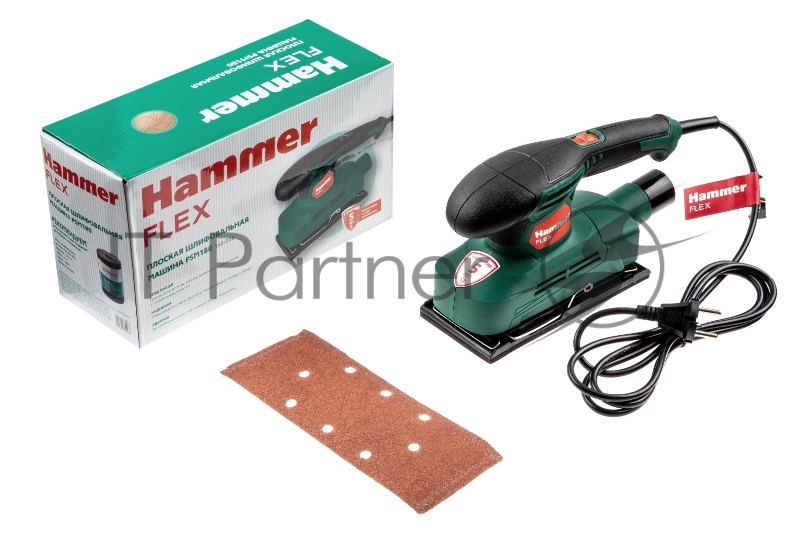 Шлиф.машинка плоская Hammer Flex PSM180 180Вт 12000об/мин 90*187мм