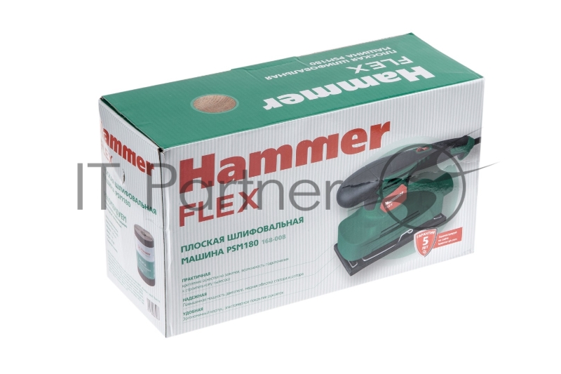 Шлиф.машинка плоская Hammer Flex PSM180 180Вт 12000об/мин 90*187мм