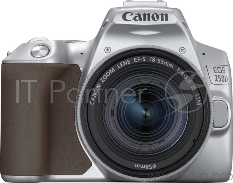 Зеркальный Фотоаппарат Canon EOS 250D серебристый 24.2Mpix EF-S 18-55mm f/1:4-5.6 IS STM 3