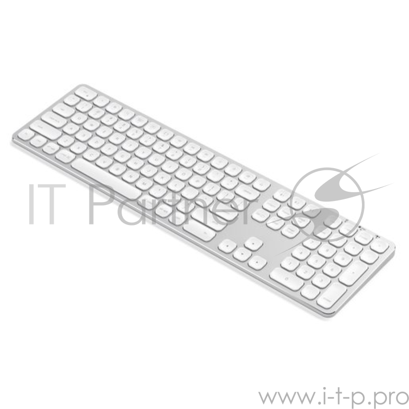 Беспроводная клавиатура Satechi Aluminum Bluetooth Wireless Keyboard with Numeric Keypad. Язык раскладки английский/русский. Цвет серебристый.