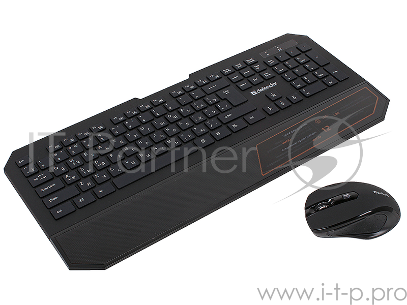 Клавиатура DEFENDER Berkeley C-925 Nano B Черный 45925 {Кл:104+12 М:6кн, 800/1200/1600}