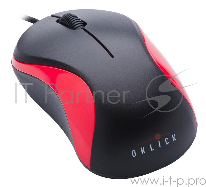 Мышь Oklick 115S for Notebooks Black/Red Optical 1000DPI USB