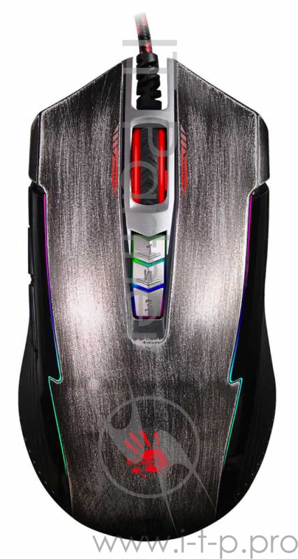 Мышь A4 Bloody P93 Bullet серый оптическая (5000dpi) USB2.0 игровая (8but)