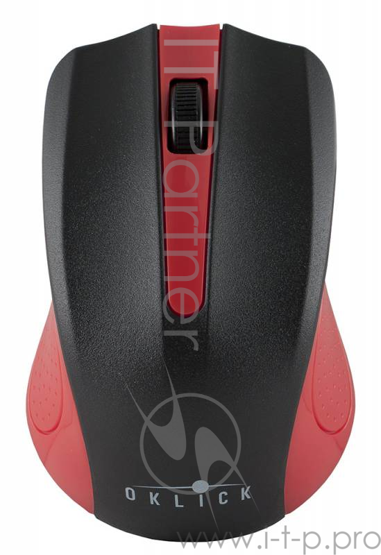 Мышь Oklick 485MW черный/красный оптическая (1200dpi) беспроводная USB (2but)