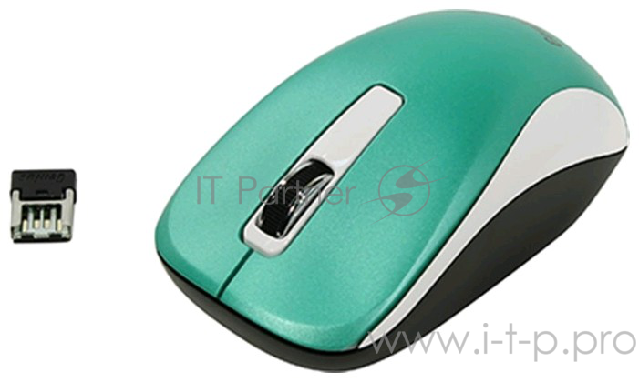 Мышка Genius NX-7010 Turquoise Metallic style. 2.4Ghz wireless BlueEye mouse 1200 dpi powerful BlueEye AA x 1