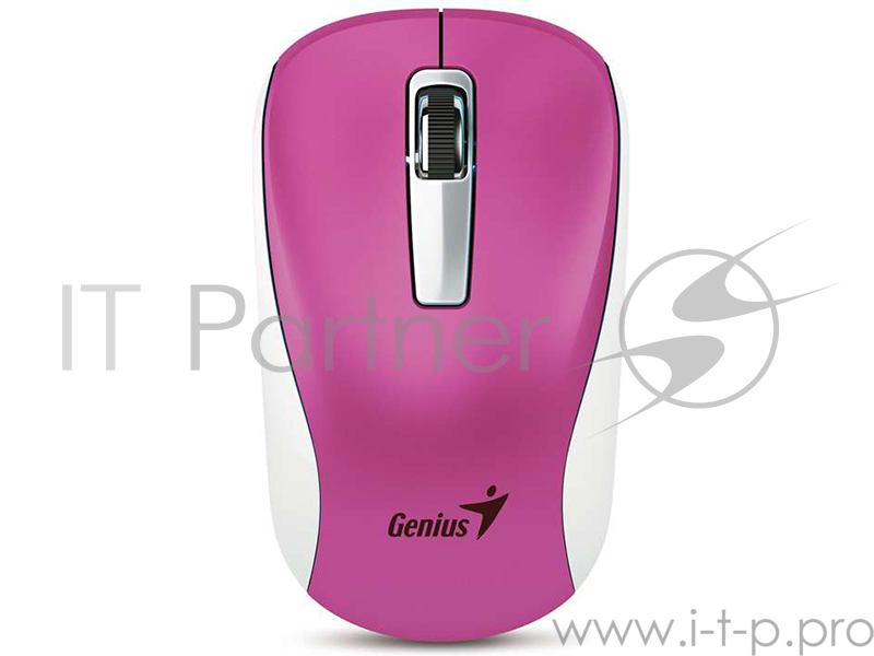 Мышь Genius беспроводная NX-7010 (малиновый металлик, BlueEye 1200dpi)