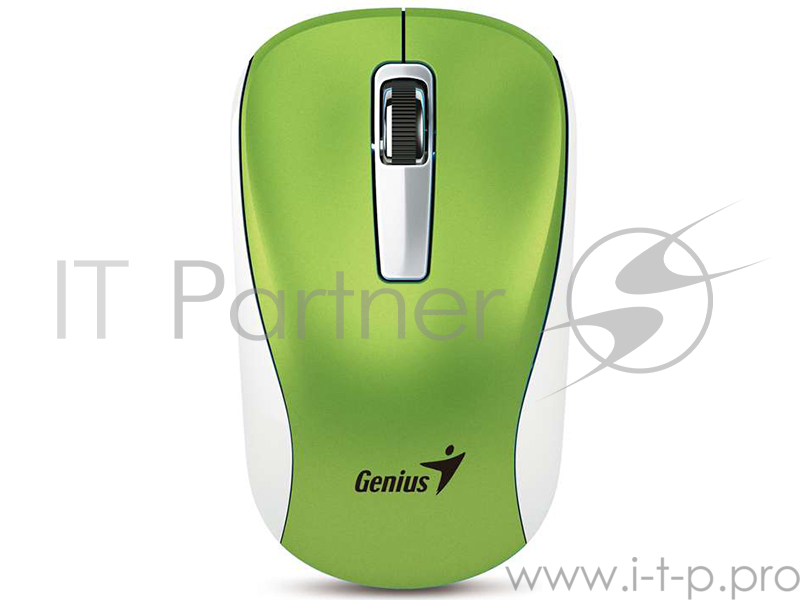 Мышь Genius беспроводная NX-7010 (светло-зелёный металлик, BlueEye 1200dpi)