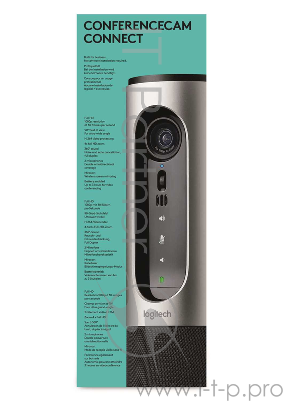 Камера интернет (960-001034) Logitech ConferenceCam Connect