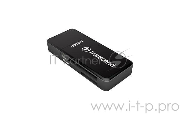 Устройство чтения/записи флеш карт Transcend RDF5, SD/microSD, USB 3.0, Черный