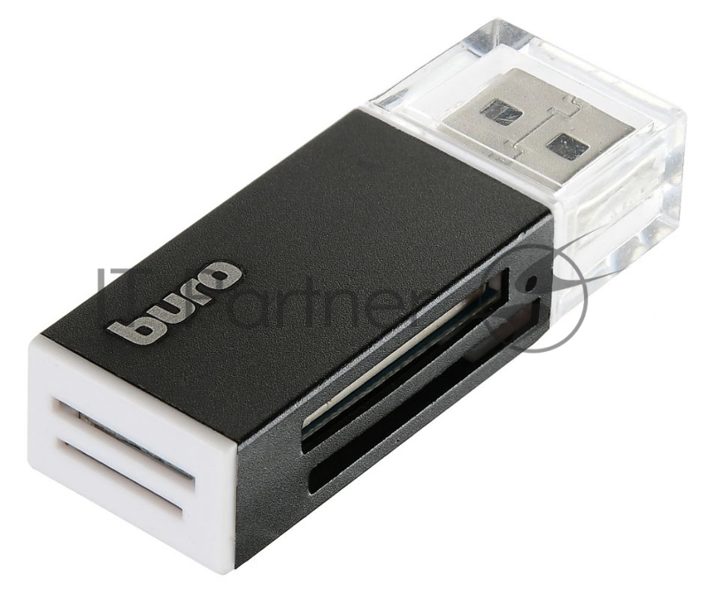 Устройство чтения карт памяти USB2.0 Buro BU-CR-3104 черный