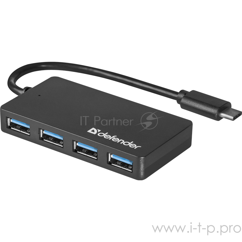 Универсальный USB разветвитель Quadro Transfer USB3.1 TYPE C - USB3.0, 4порта