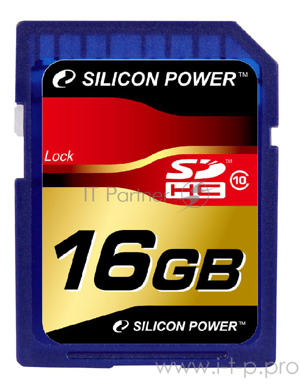 Флеш карта SDHC 16Gb Class10 Silicon Power SP016GBSDH010V10 w/o adapter