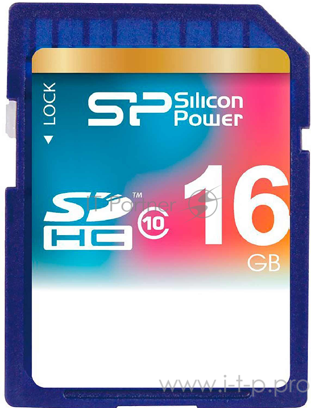 Флеш карта SDHC 16Gb Class10 Silicon Power SP016GBSDH010V10 w/o adapter