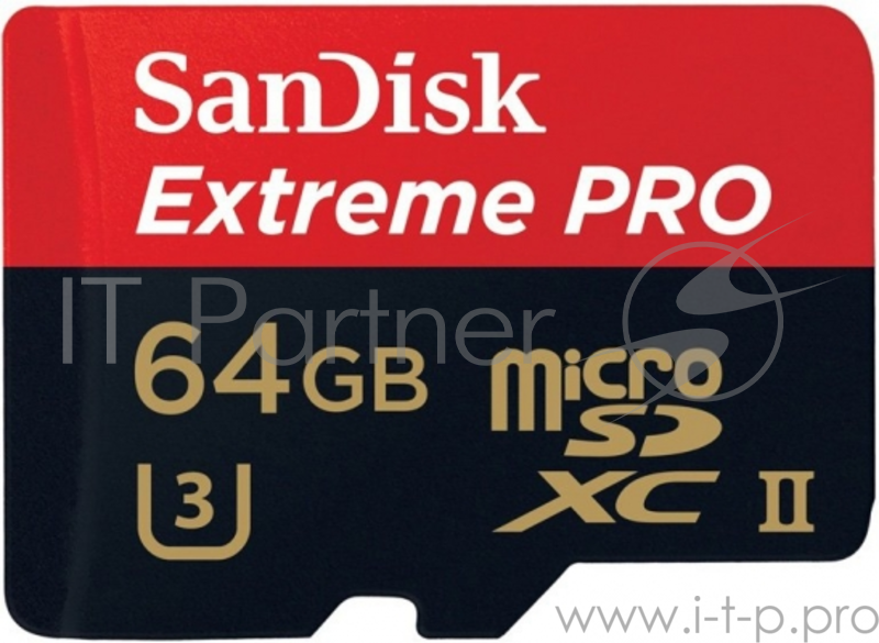 Флеш карта microSD 64GB SanDisk microSDXC Class 10 UHS-II U3 Extreme Pro (USB3.0 Reader) 275MB/s