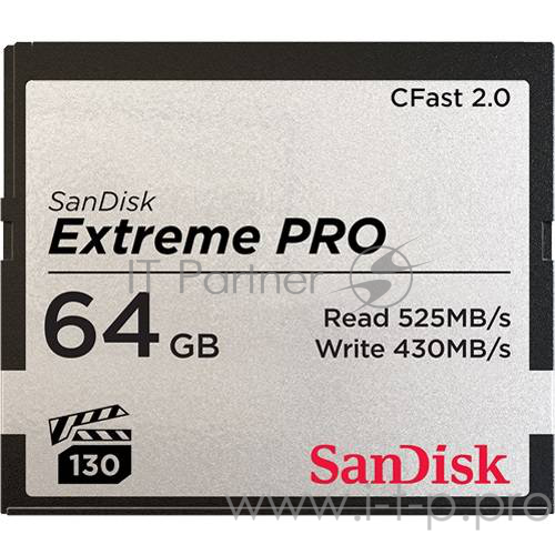 Флеш карта CFAST2.0 64GB SanDisk Extreme Pro 525Mb/s