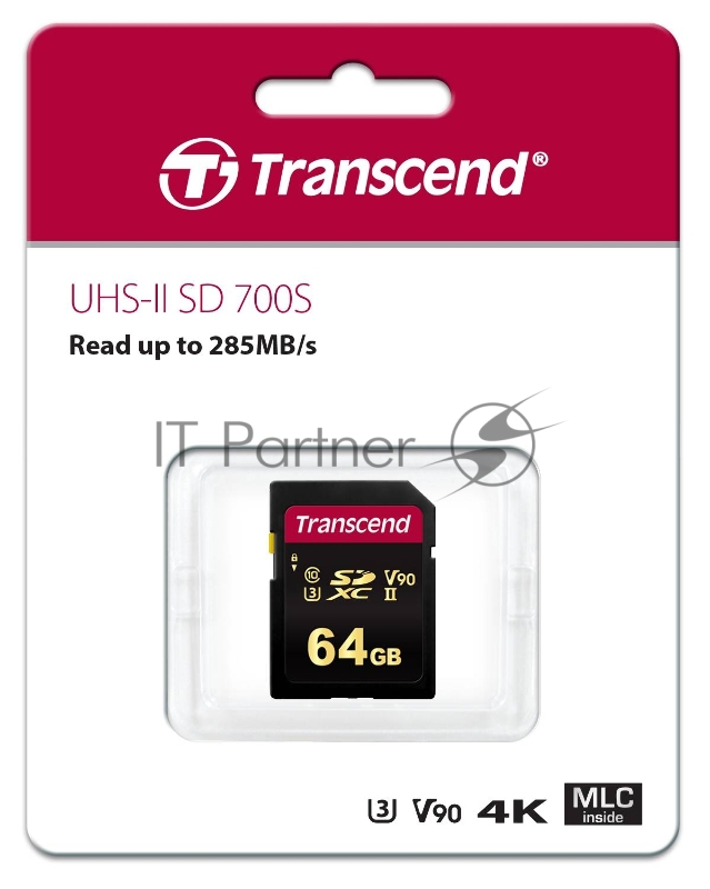 Флеш карта SD 64GB Transcend SDXC Class 10 UHS-II U3, MLC