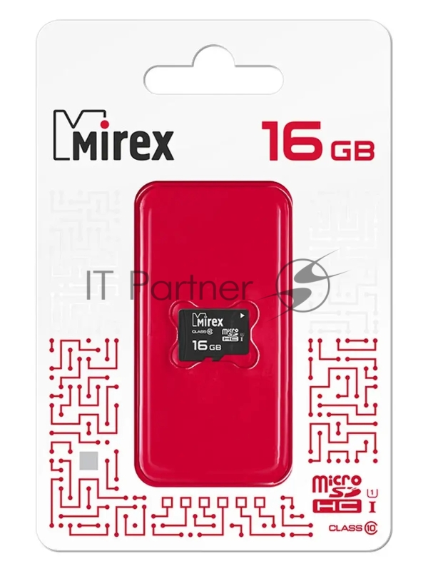 Карта памяти microSDHC MIREX 16GB (UHS-I, class 10)13612-MCSUHS16