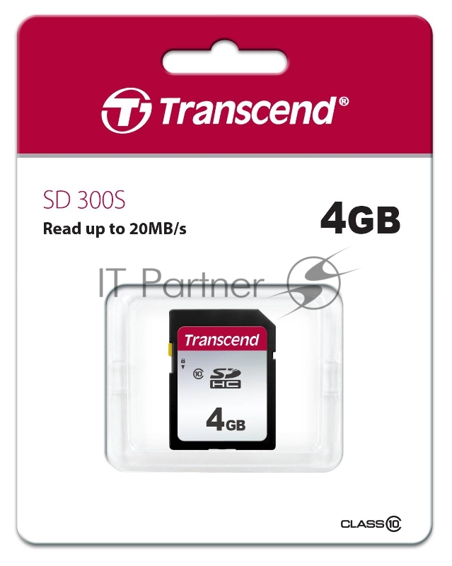 Карта памяти Transcend 4GB SDHC Class 10 UHS-I U1 R95, W45MB/s