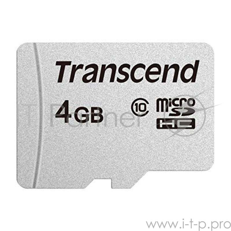Флеш карта microSD 4GB Transcend microSDHC Class 10, (без адаптера), TLC