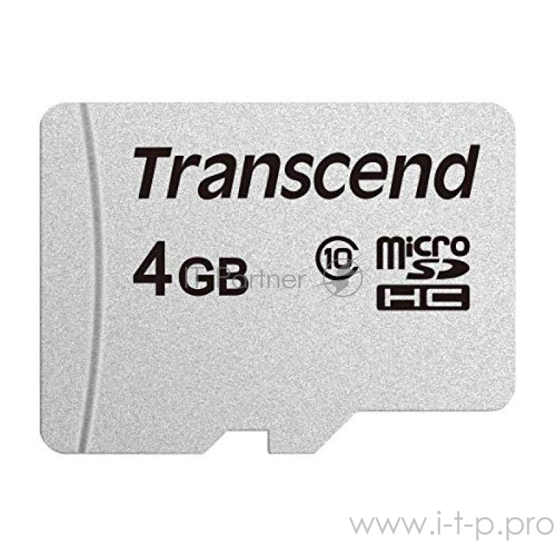 Флеш карта microSD 4GB Transcend microSDHC Class 10, (без адаптера), TLC