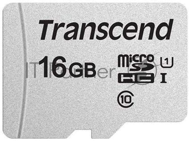 Флеш карта microSD 16GB Transcend microSDHC Class 10 UHS-1 U1, (без адаптера), TLC