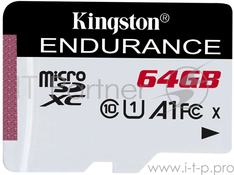 Флеш карта microSD 64GB Kingston microSDНC Class 10 A1 UHS-I Endurance 95R/30W Card Only