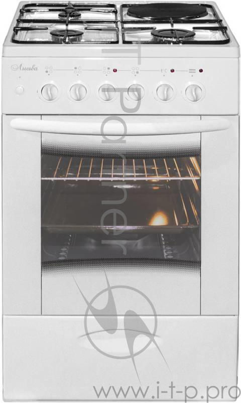 Плита Газовая Лысьва ЭГ 1/3г01 МС-2у белый (без крышки)