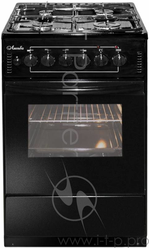 Плита Комбинированная Лысьва ЭГ 401-2у черный