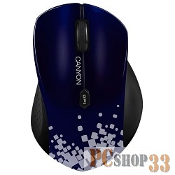 Клавиатуры, мыши CANYON CNS-CMSW4 Blue USB {Wireless, Optical 800/1280 dpi, 6 btn, USB, power saving technology}