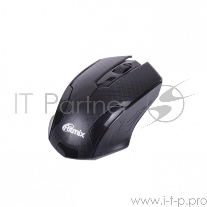 Мыши RITMIX RMW-575 Black USB {Беспроводн., разрешение: 1200 DPI, кнопки: 2+1 колесо-кнопка, совместимость: Windows, Mac OS, питание: 2*AAA}