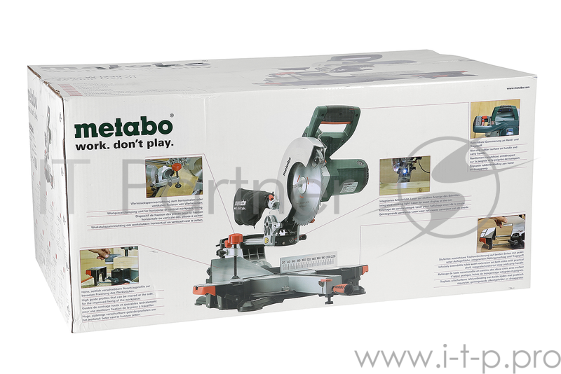 Пила Metabo KGS 254 M Пила торцовочная 602540000 { 1800Вт,лазер,подсв, вес 17,5 кг }