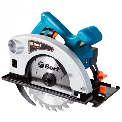 Пилы Bort BHK-185N Пила циркулярная 91271020 { 1200 Вт, 4800 об/мин, 185 мм, 20мм, 3.5 кг, набор аксессуаров 3 шт }