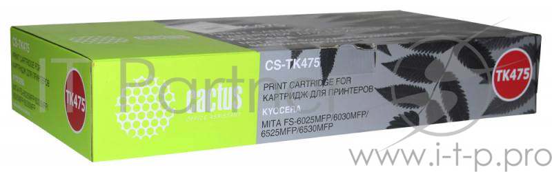 Тонер-картридж Cactus CS-TK475 для принтеров FS-6025MFP/6025MFP/B/FS-6030MFP 15000 страниц.