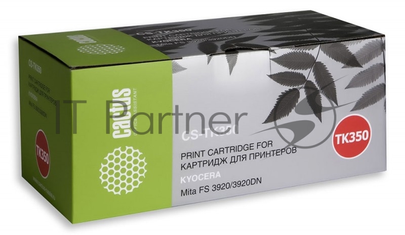 Тонер-картридж Cactus (TK-350) для Kyocera Mita FS 3920/3920DN, Bk 15K, (туба, 470 г.)