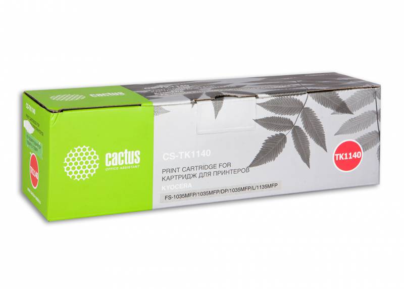Тонер-картридж Cactus (TK-1140) для Kyocera FS-1035MFP DP/1135MFP, Bk 7.2K