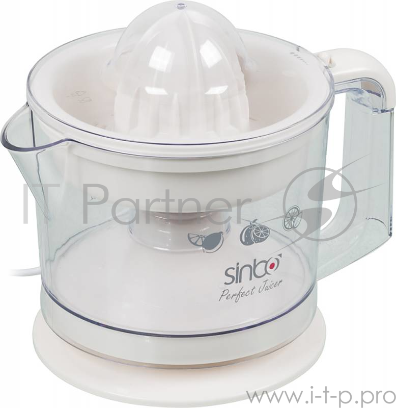 Соковыжималка цитрусовая Sinbo SJ 3141 25Вт рез.сок.:600мл. белый/прозрачный