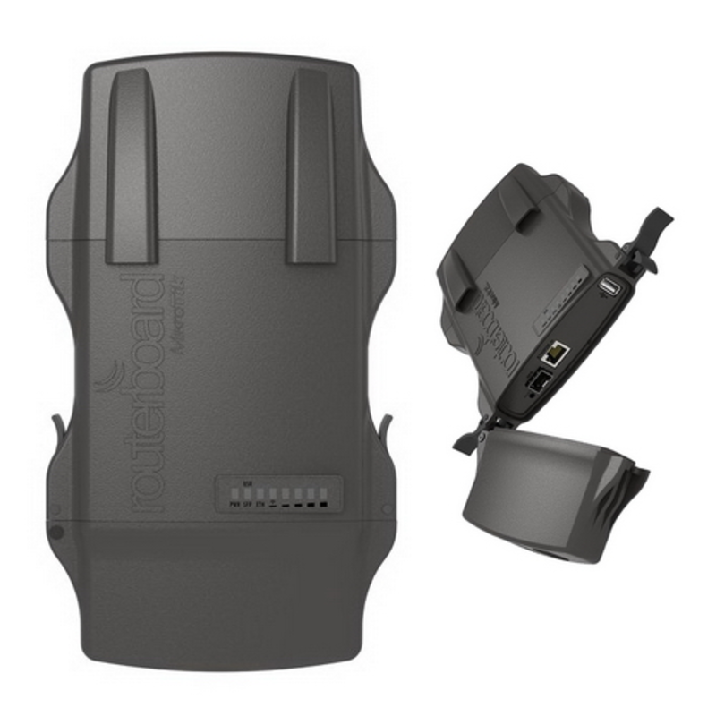 Сетевое оборудование MikroTik RB921UAGS-5SHPacD-NM Роутер (720MHz CPU, 128MB RAM, 1xGigabit LAN, 1xSFP cage, 1xUSB, built-in 5Ghz 802.11ac 2x2 dual chain Super High Power wireless with two RP-SMA connectors, RouterOS