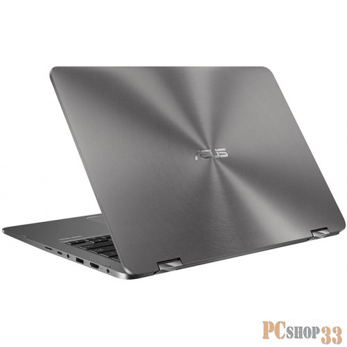 Ноутбук ASUS Zenbook Flip 14 UX461FA-E1041T Core i7-8565U/8Gb/512GB SSD/UMA/14.0 FHD 1920x1080 TOUCH /WiFi/BT/FP/Cam/Illum KB/Windows 10/1.4Kg/Slate Grey/Sleeve + Stylus + USB3.0 to RJ45/2Y War