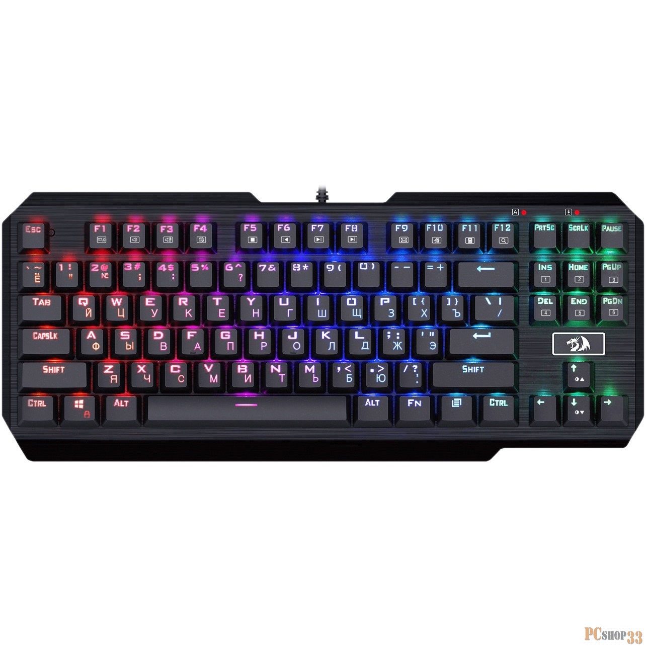 Механическая клавиатура Usas RU,подсветка,Outemu,компактная Redragon