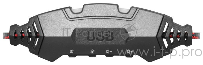 Игровая гарнитура Redragon Hardy USB, подсветка, кабель 2,3 м Redragon Игровая гарнитура Hardy USB, подсветка, кабель 2,3 м