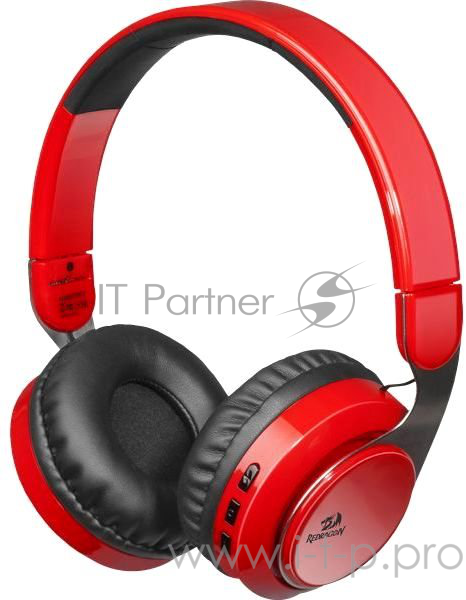 Гарнитура Redragon Sky R красный, Bluetooth (3,5-мм джек, Micro-USB,10часов)
